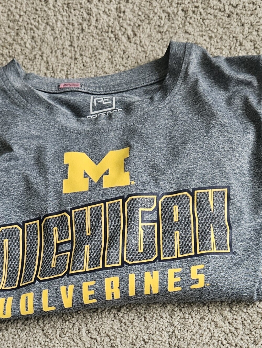 Mens Michigan Wolverines /U of M Short Sleeve Jersey. Size L.